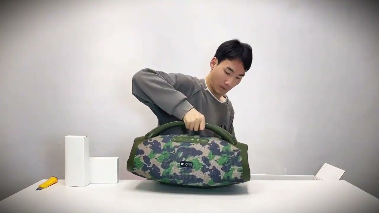 W-King D20 Large Waterproof Portable Speaker 200w for Camping.