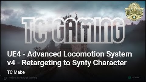 UE4 -  Advanced Locomotion System v4 - Retargeting to Synty Character