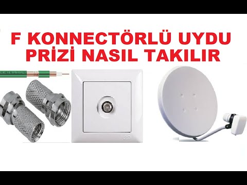 Uydu prizi nasıl takılır.F konnektörlü uydu prizi nasıl bağlanır.