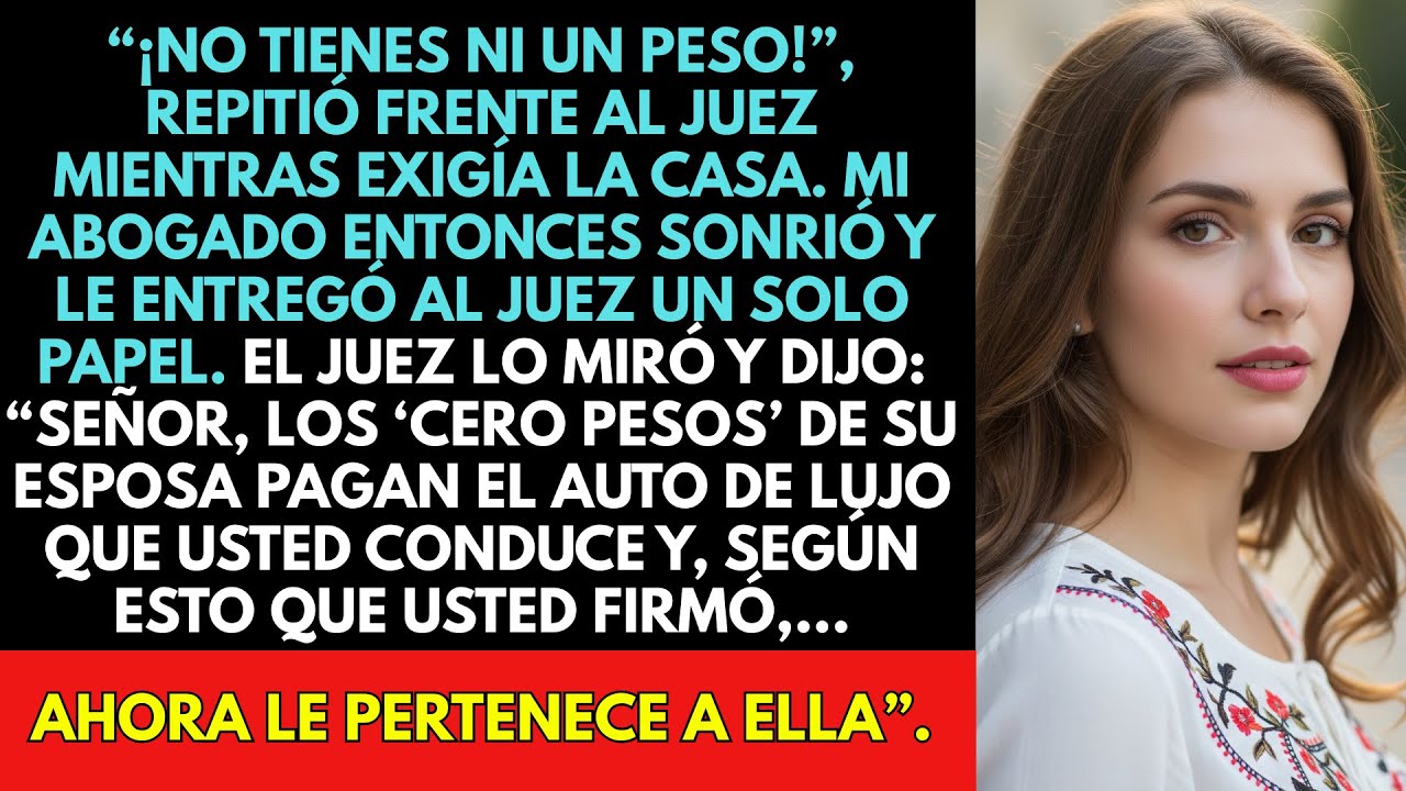 “¡Firma Ya, No Tienes Ni Un Peso!”, Se Burló Mi Esposo Al Pedir El Divorcio, Pero Yo…