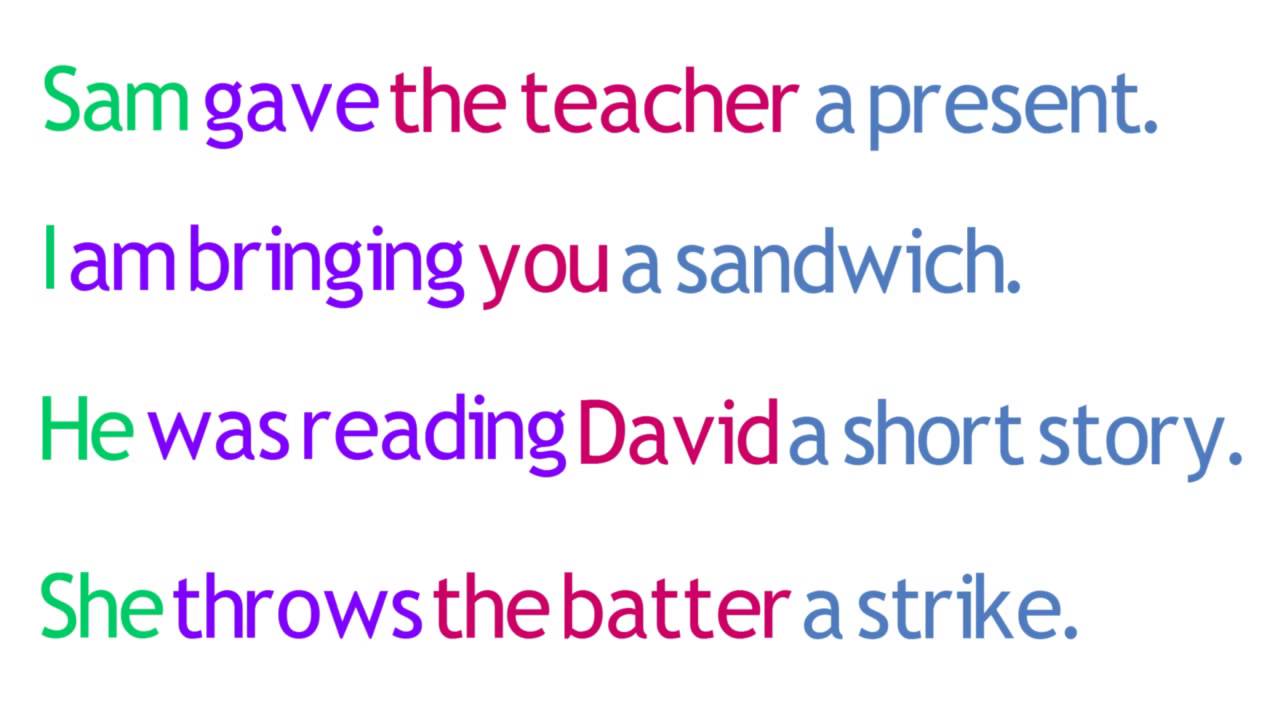 Lesson 10 Ditransitive Verbs - SimpleStep Learning - YouTube