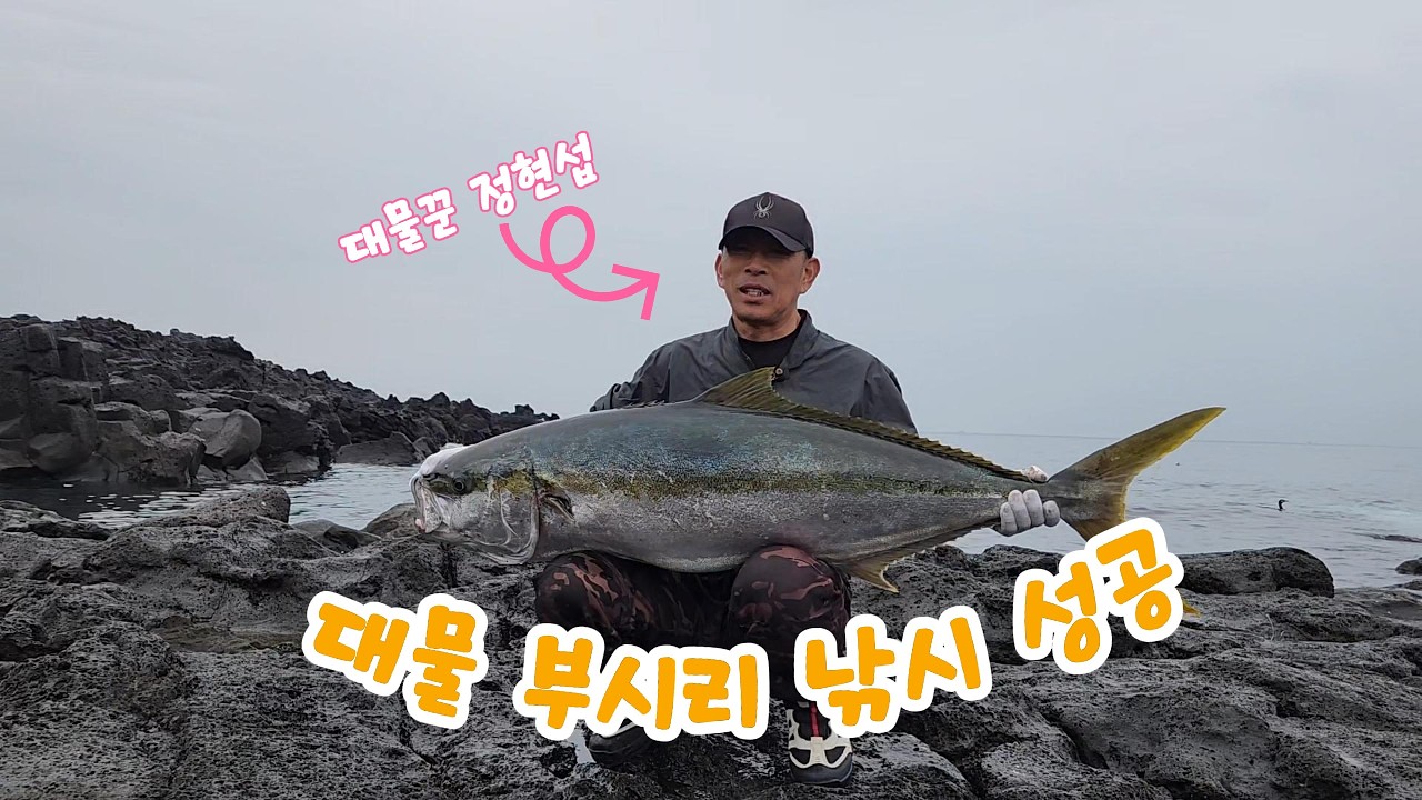 대물 부시리 낚시 성공
