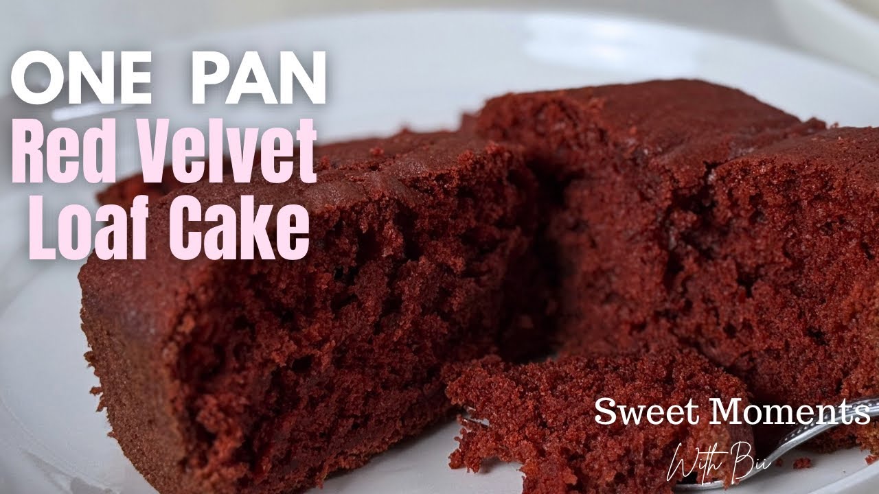 Easy One Pan Red Velvet Loaf Cake Recipe | Soft & Beginner Friendly