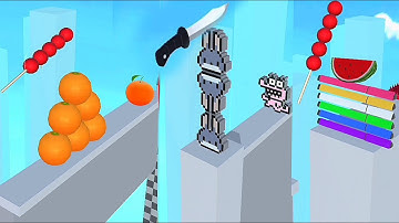 Almost Cut very satisfying and Relaxing ASMR slicing level 255 Gameplay