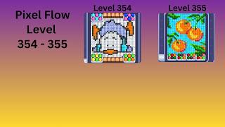 Pixel Flow - Level 354 - 355 Guide