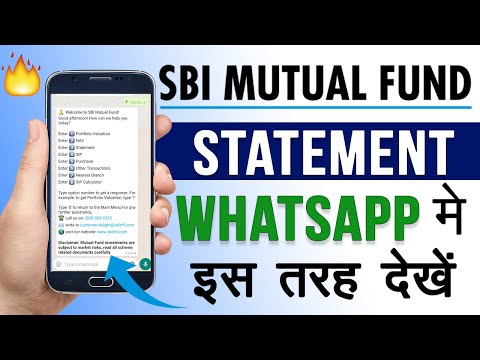 How to Check SBI Mutual Fund Statement on Whatsapp || SBI SIP Statement Download on Mobile