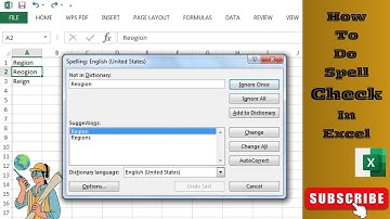 How To Do Spell Check In Excel | Automatically Spell Check in Excel | How to Spell Check in Excel