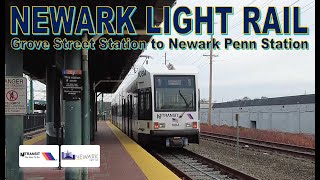 NJ Transit - Newark Light Rail: Grove Street Station to Newark Penn Station