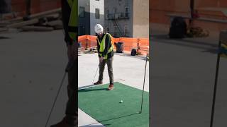 We turned a construction site into a putting green ⛳️ #golf #realestate