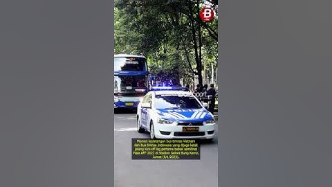 KEDATANGAN BUS TIMNAS INDONESIA DAN VIETNAM DI STADION GELORA BUNG KARNO | PIALA AFF 2022 #shorts
