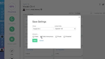 StudyBlue Tutorials - Changing Privacy Settings