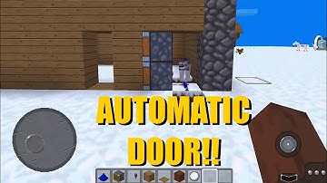 How to build an automatic door in MultiCraft(minecraft)