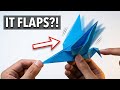 This Paper Bird Flaps Its Wings When You Pull Its Tail! 🐦 Origami Flapping Bird