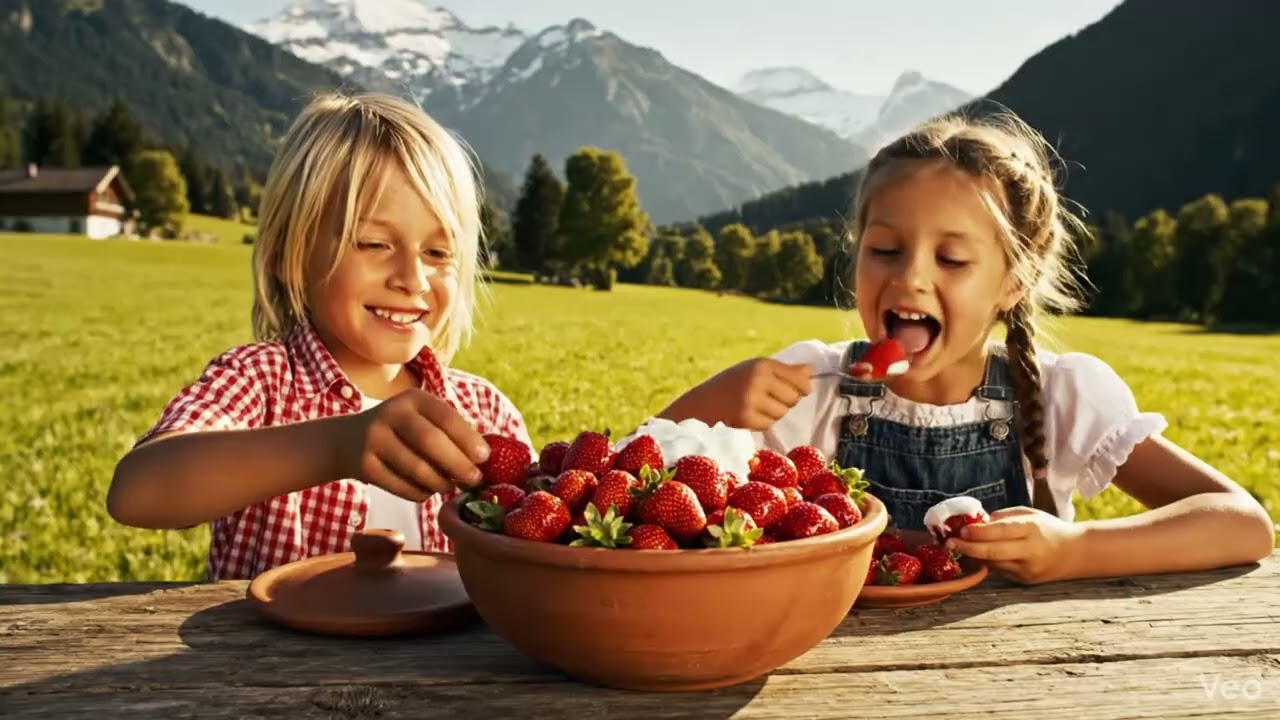 Experience life at a Swiss farm: Raising goats, picking strawberries, harvesting vegetables.