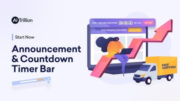 Announcement & Countdown Timer Bar Setup | AiTrillion