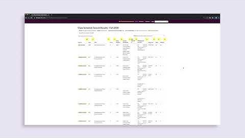 How To Look Up And Register For Classes Using The Class Schedule