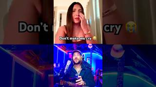 I sing this song and she cries about her ex 😭