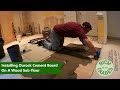 Kitchen Update 14 - Installing Durock Cement Board On A Wood Sub-floor