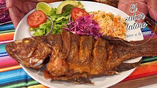 Mojarras Fritas ¡Como Hacer un Delicioso Pescado Frito al Mojo de Ajo! RiquisimasEl sabor latino