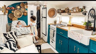 Young Parents & Their DIY School Bus Conversion Tiny House  Raising A Family On The Road