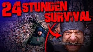24 Stunden Survival Challenge Training Überleben mit dem MESSER Fritz am Limit #001