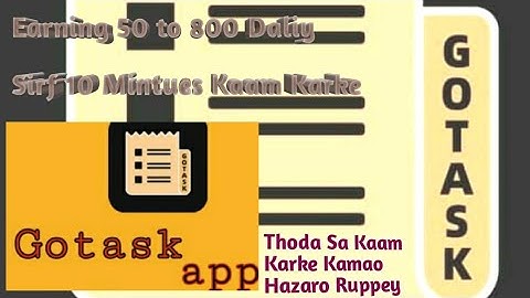 Go Task Earning App Review || Fake Or Not|| Payment Proof|| Earning With Go Task
