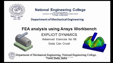 08 Explicit Dynamics Soda Can - Ansys Tutorial