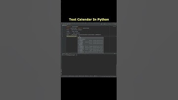 Calendar In Python #pythonprogramming #coding #pythonforbeginners