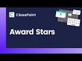 How to award stars in classpoint  classpoint tutorial 