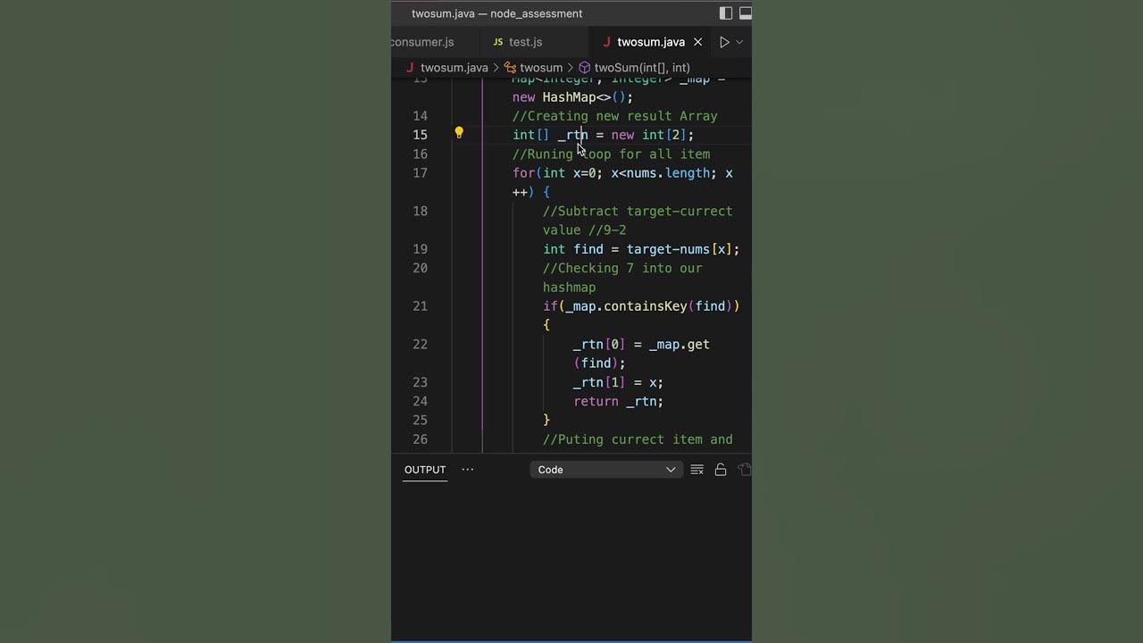 Two Sum Problem Easy LeetCode - Java - YouTube