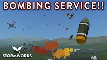 AI BOMBING SERVICE!!!! - Call In Your Own Bombing Runs!! - Search & Destroy Weapons DLC - Stormworks