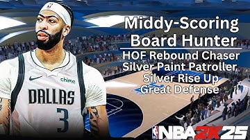 *BEST* MAVERICKS ANTHONY DAVIS BUILD IS A MONSTER IN NBA 2K25 | HOF REBOUND CHASER