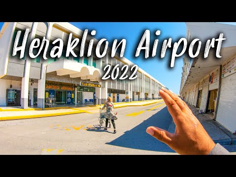 Video: Heraklion Airports sa Crete, Greece