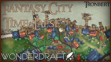 Making a D&D Fantasy City (Wonderdraft Time-Lapse) [Free Download]