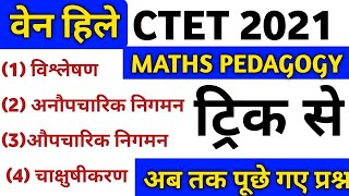 CTET 20201|वेन हिले के ज्यामितीय विचार|| Maths|Van Hiele Theory and Question|ctet maths pedagogy