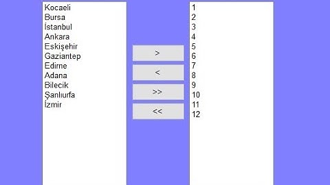 C# Listboxlar Arası Veri Aktarımı