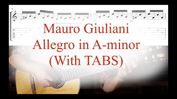 Allegro in A minor Giuliani - With TABS