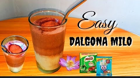 DALGONA MILO EASY STEP - (NO WHIPPING CREAM ) NO INSTANT COFFEE |GIEFEL