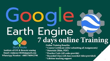 🛑 Registration is open for Big Geospatial Data Analysis with Google Earth Engine online training