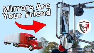 Use Your Truck Mirrors Effectively  CDL Driving Academy