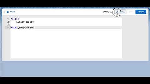 Salesforce Marketing Cloud - Query Studio: Something Went Wrong