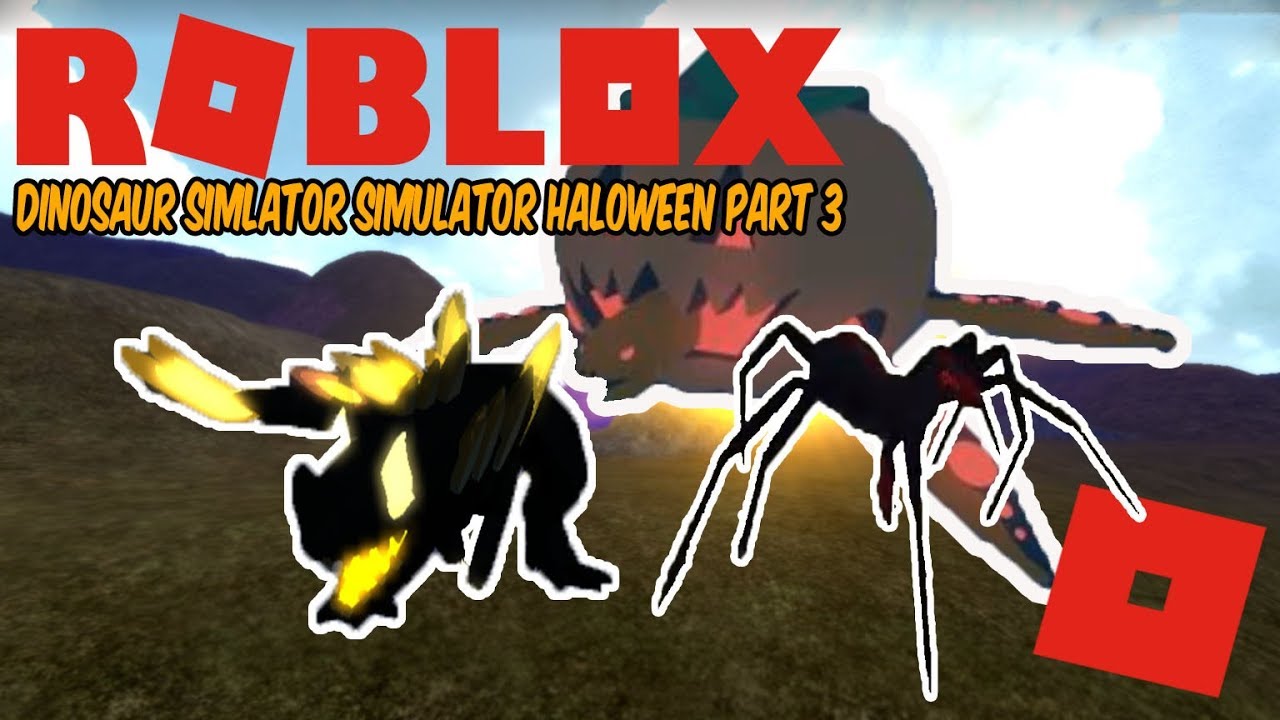 Roblox Dinosaur Simulator Halloween Part 3 Skins Spider Troodon - roblox dinosaur simulator halloween skins 2018