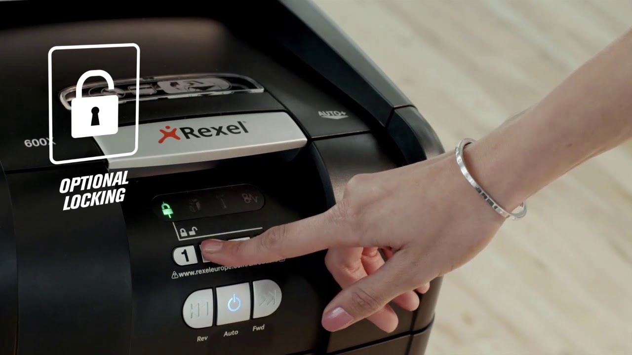 Rexel Auto+ 600X P4 Cross Cut Shredder YouTube