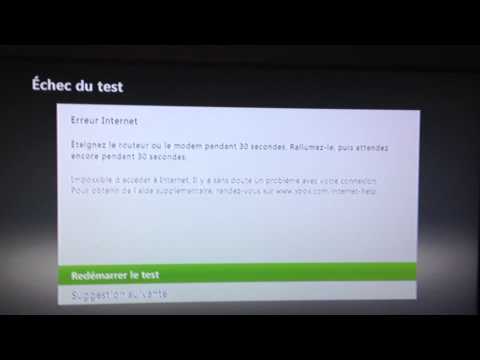 Xbox360-Probleme de test de connexion