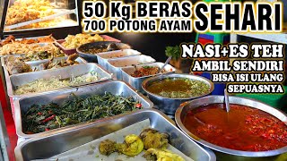 FAVORIT MAHASISWA‼10 RIBU MAKAN KENYANG DI GEPREK LEGEND MALANG, AMBIL NASI + ES TEH SEPUASNYA. 