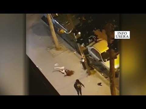 Una mujer sale “volando” durante una pelea en Usera