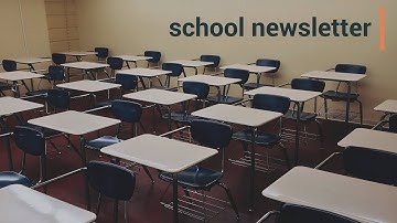 Video Template For School Newsletter