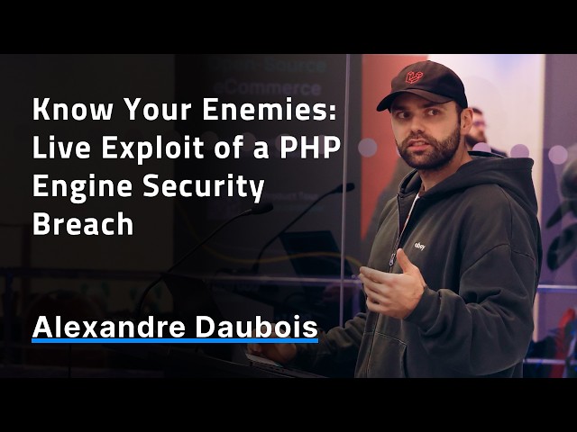 Know Your Enemies: Live Exploit of a PHP Engine Security Breach - Alexandre Daubois