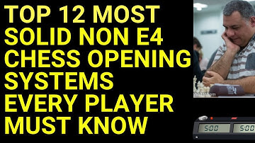 Top 12 Solid Chess Openings not involving 1.e4