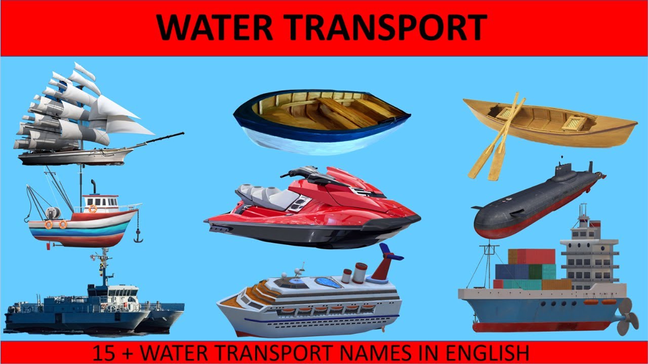 Water Transport for kids | Water Transport Vehicles for toddlers ...